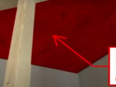 Fire block ceiling openings in dead spaces.  No gaps allowed at edges.