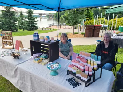Vendors at a Music and Market Event
