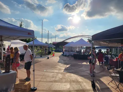 Vendors at a Music and Market Event