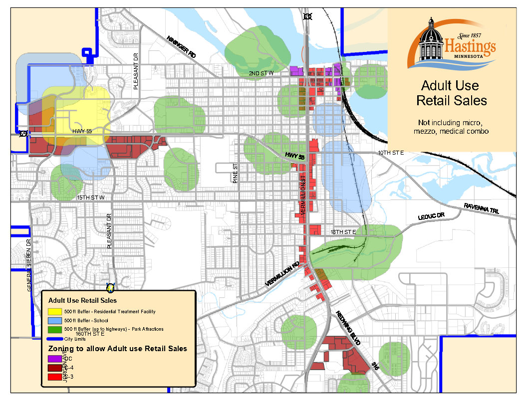 Cannabis Retail Sales Zoning Map