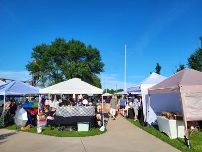 Vendors at a Music and Market Event